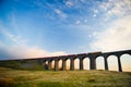 The Ribblehead Viaduct or Batty Moss Viaduct Royalty Free Stock Photo